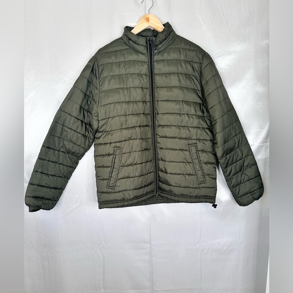 Aeropostale Men's Olive Puffer Jacket size Medium - Picture 1 of 14